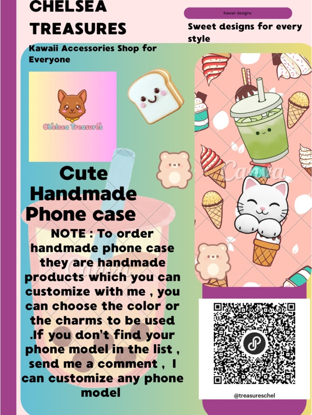 Handmade Phone Case Kawaii For SALE 🌸💕❤️